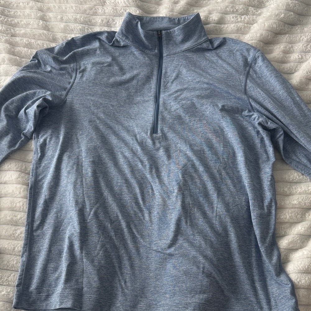 Amazon Men's Blue Zip Up Sweater